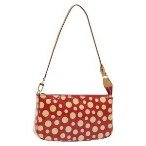 LOUIS VUITTON Vernis Yayoi Kusama Pochette Accessoires Red